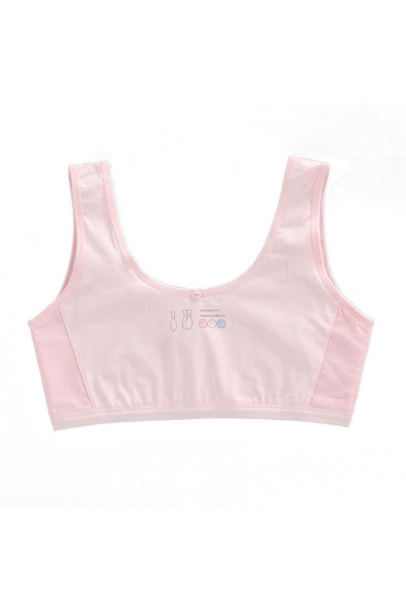 Popular Soft Cotton Blend Girls Training Bra Young Puberty Little Girls Bras