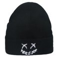 thumbnail image 1 of OOKWE Pupil Outdoor Riding Hat Skin-friendly Knitted Hats with Embroidered Expression, 1 of 14