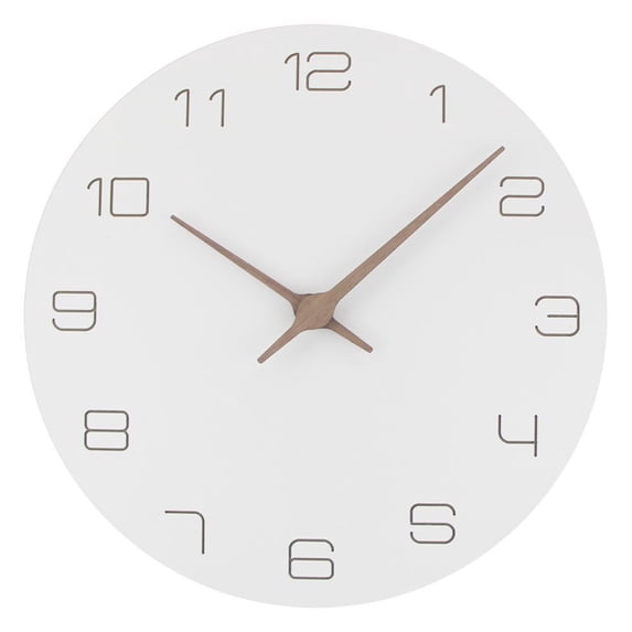 OOKWE Silent Wall Clock 11 Inches Non-Ticking Quartz Clocks for Living Room Battery Operated Decorative Home Kitchen Office