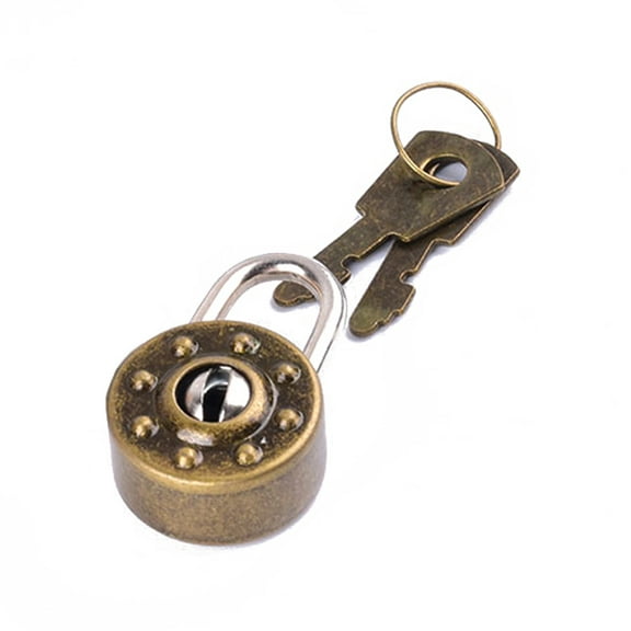 OOKWE Small Mini Padlock Travel Suitcase Diary Lock With 2 Keys Padlock Decoration