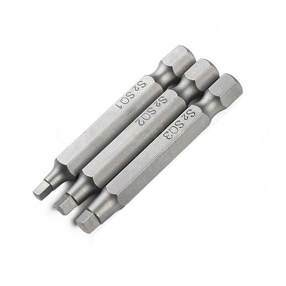OOKWE Square Drill Bit Set with Magnetic Heads Square Screwdriver Bit Power Tool S2