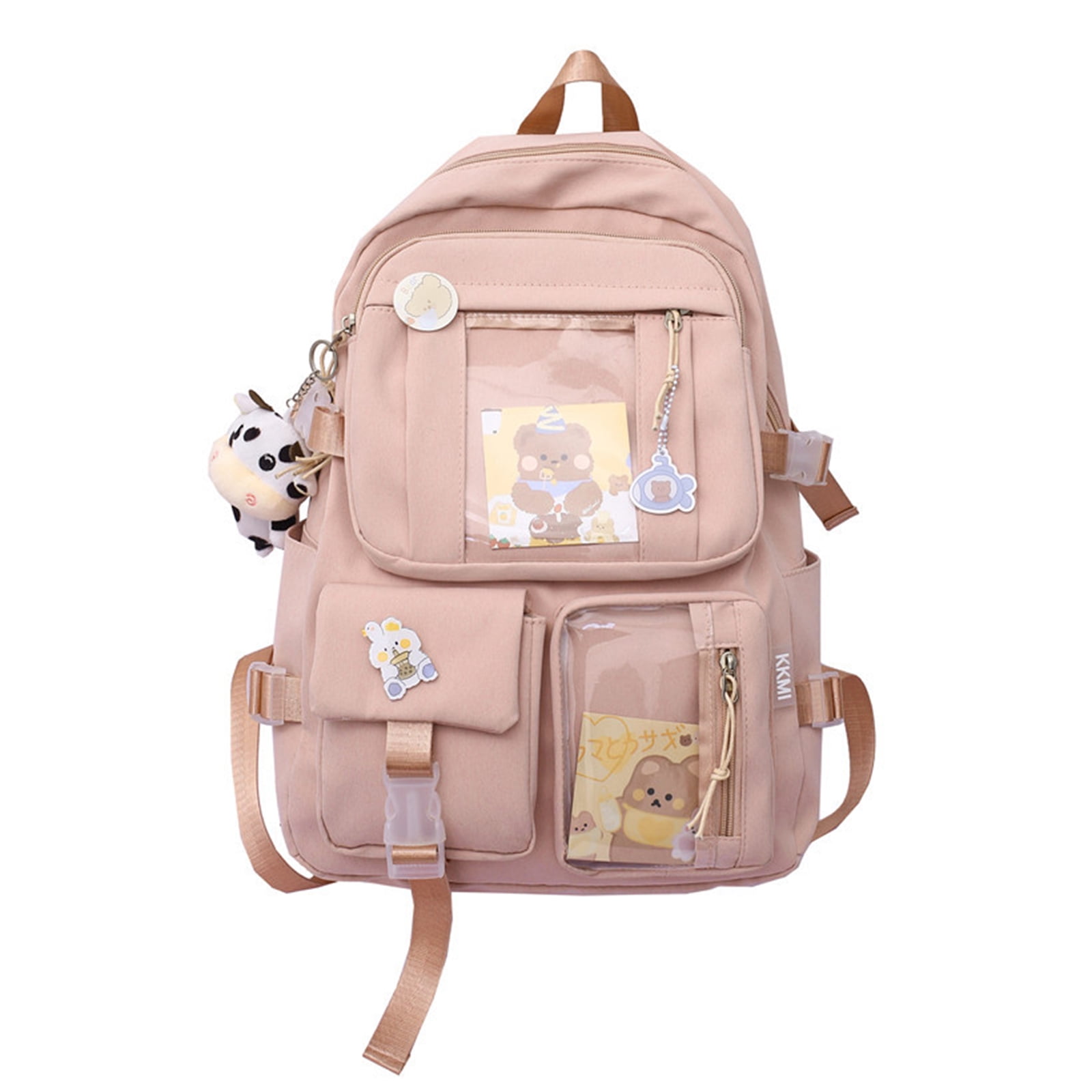 OOKWE Student Cute Backpack Harajuku Japanese Multi-Pocket 