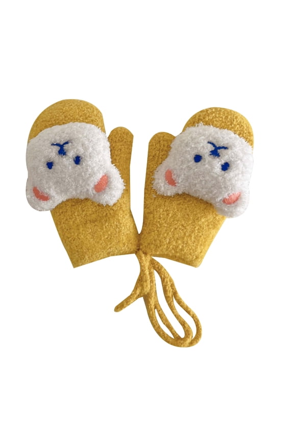 Toddler Cartoon Gloves Cozy Mittens Universal Gloves Windproof Winter Mittens