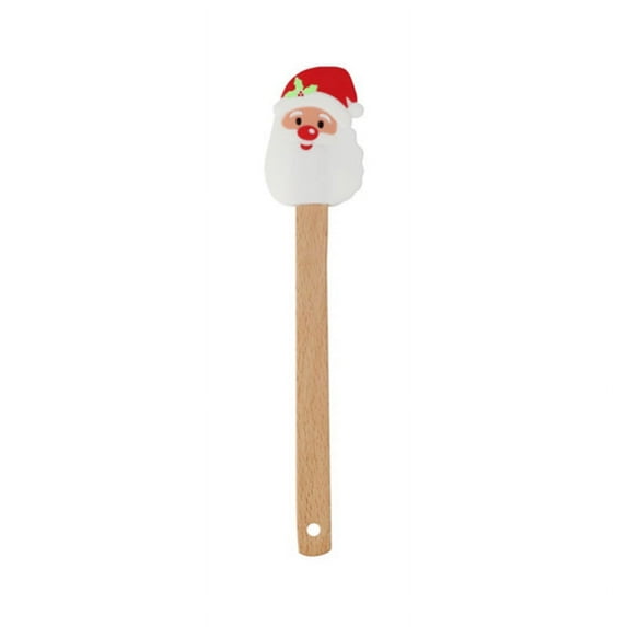 OOKWE Xmas Dish Scraper Cooking Spatulas Snowmen Pancake Spatula Cute Santa Claus Tree Shape Durable Kitchen Baking Tools