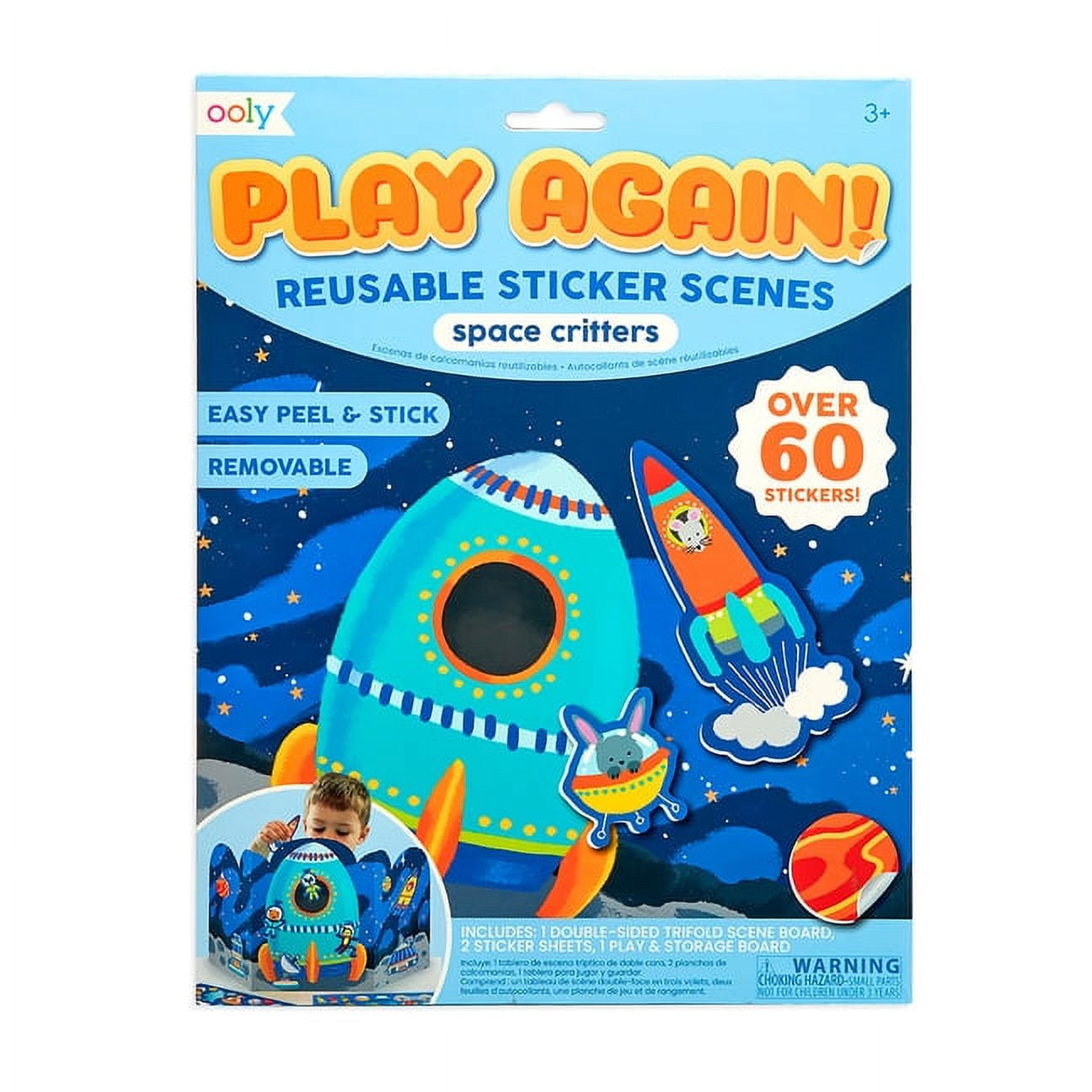 Play Again! Mini Activity Reusable Sticker Books Pet Play Land