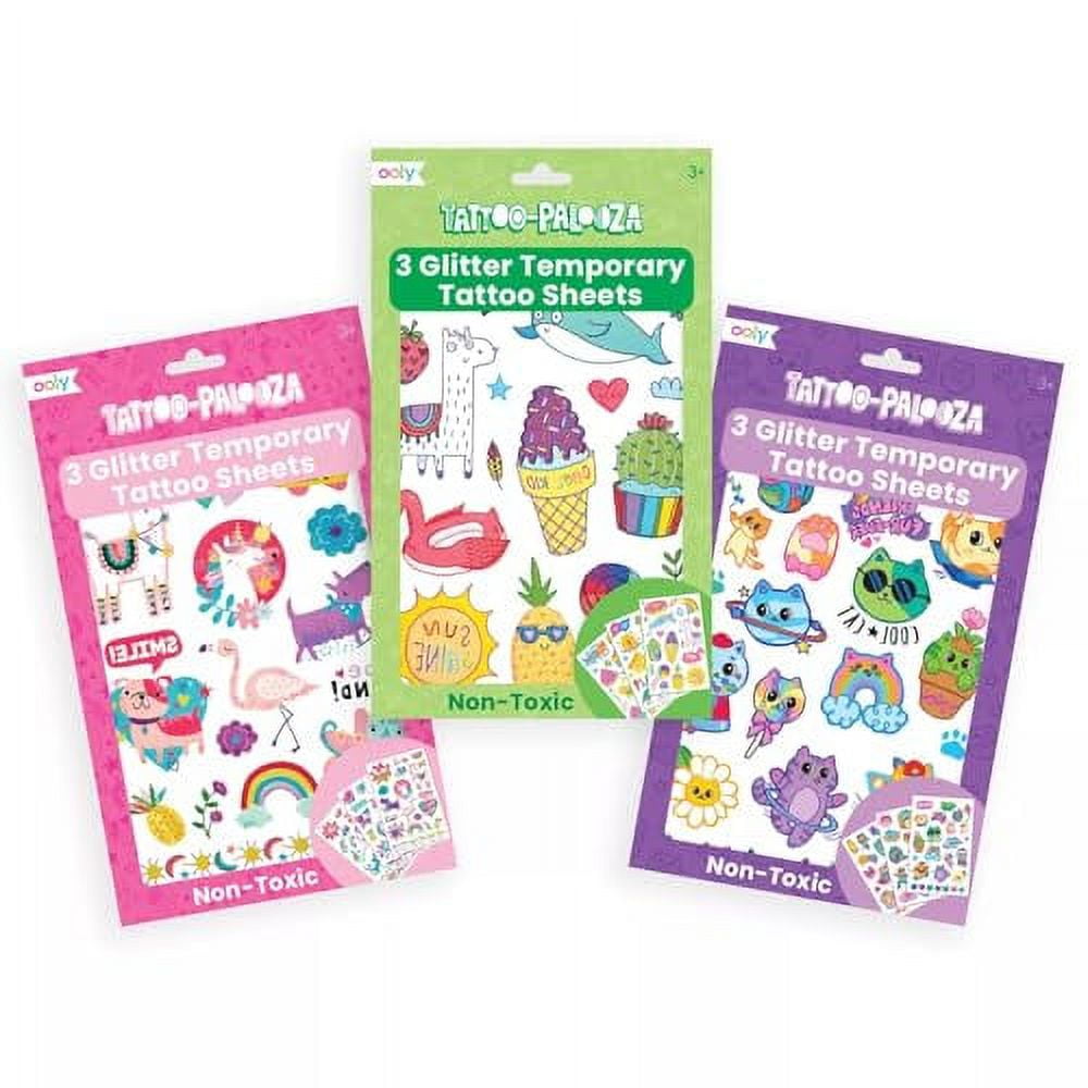 OOLY TattooPalooza Over 150 Safe NonToxic Temporary Tattoos for Kids