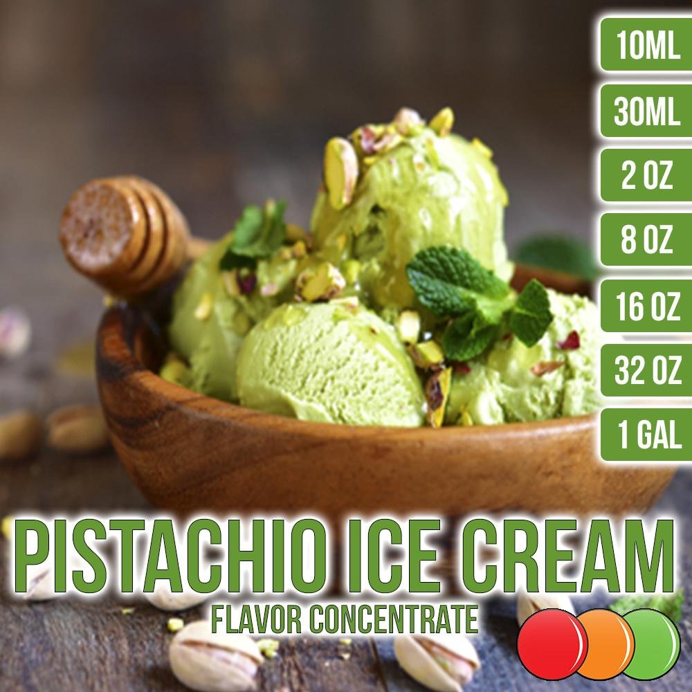 OOOFlavors Pistachio Ice Cream Flavored Liquid Concentrate (8 oz