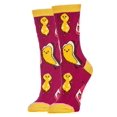 thumbnail image 1 of OOOH YEAH! Women's Novelty Crew Socks, Peanut Butter Jams, 1 of 2