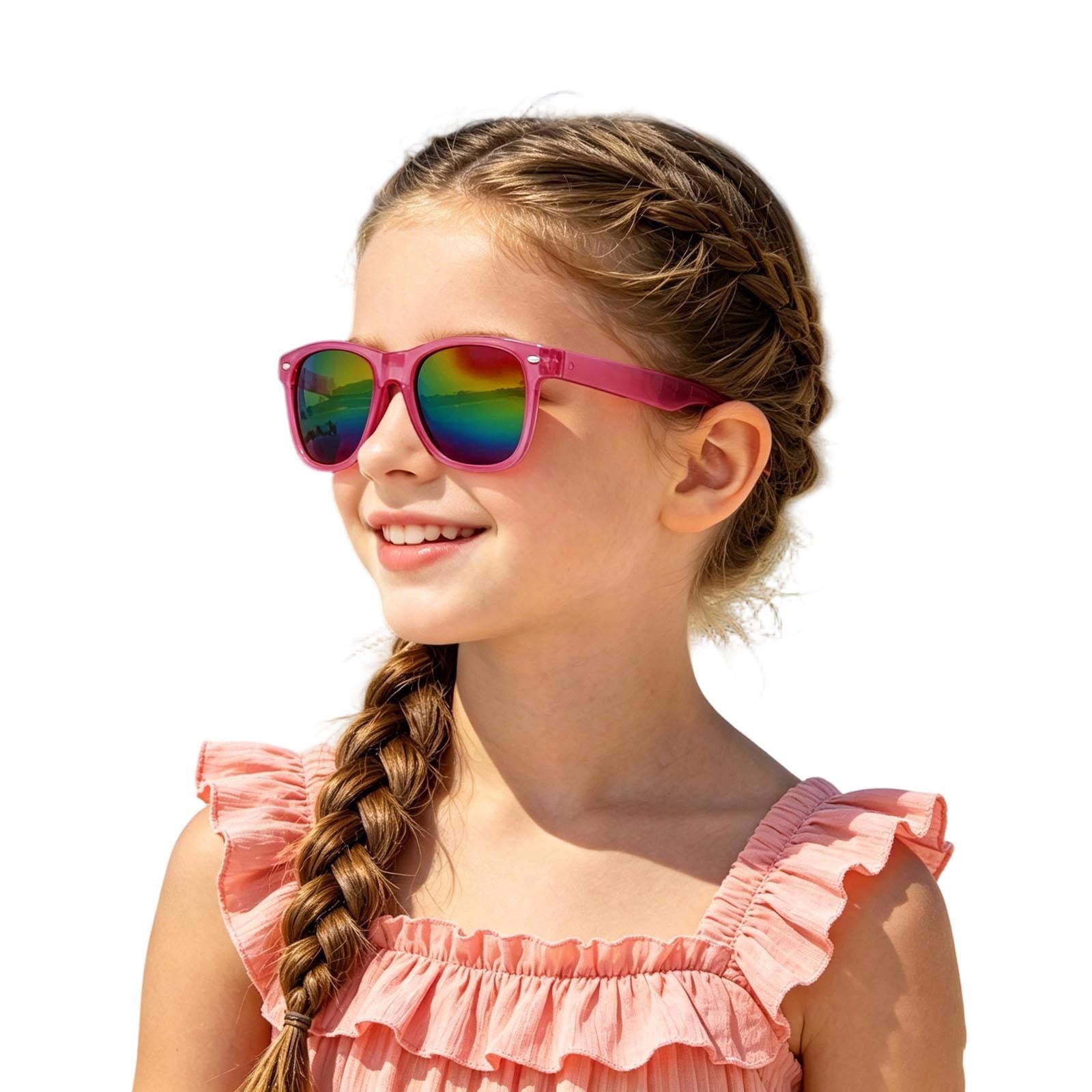 Lightweight Polarized Sunglasses - Round Frame with UV Protection Amazon.com: WearMe Pro Drew Women main image 4