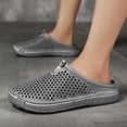 thumbnail image 1 of OOOUM Breathable Garden Clogs For Women Men Comfortable Soft Water Shoes Non Slip Slip On Casual Summer Outdoor Flats Grey US:10.5, 1 of 6