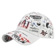 thumbnail image 1 of OOOUM Doodle Baseball Caps For Women Men Comfortable Lightweight Breathable Dad Hats Adjustable Stable Sun Hats White, 1 of 4