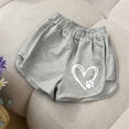 thumbnail image 1 of OOOUM Girls Casual Shorts Elastic Waist Cassic Athletic Pant Shorts Soft Stretch Comfy Summer Outfits For Girls Grey 11-12 Years, 1 of 4