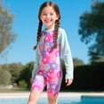 thumbnail image 1 of OOOUM Girls One Piece Swimsuit Long Sleeve Upf 50+ Rash Guard With Cute Print Design Stretch Fit Quick Dry Breathable Summer Swimsuit For Kids Multicolour 150, 1 of 9