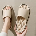 thumbnail image 1 of OOOUM Hollow Drainage Eva Slide Slippers Open Toe On Sandals Quick Dry Non Bathroom Shower Indoor Home Shoes Khaki US:10, 1 of 4