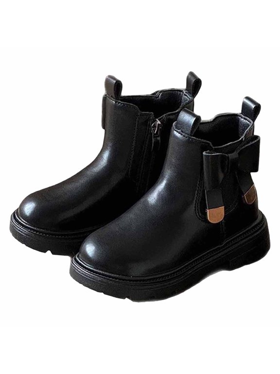 Kids Mid Calf Boots Winter Autumn Vintage Boots Party Casual Shoes,US:13M/8-8.5 Y