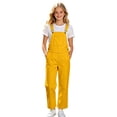 thumbnail image 1 of OOOUM Kids Overalls Solid Color Adjustable Straps Button Closure Straight Leg Loose Fit Casual Long Jumpsuit Pants,13-14 Years, 1 of 6