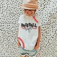 thumbnail image 1 of OOOUM Kids T-Shirt Crewneck Baseball Graphic Short Sleeve Tees Breathable Relaxed Fit Casual Tops Pink 5-6 Years, 1 of 6