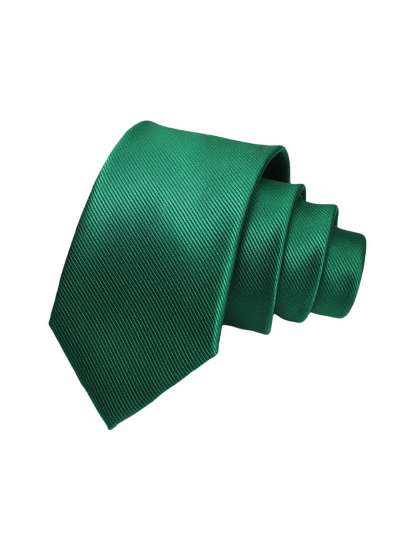 Men Solid Twill Necktie Smooth Glossy Formal Plain Tie Classic Suit Accessory For Wedding Business Prom Graduation Party Dark Green1