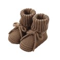 thumbnail image 1 of OOOUM Newborn Knit Booties Soft Sole Non-slip Breathable Knit Baby Sock Shoes Bow Tie Infant First Walkers, 1 of 2