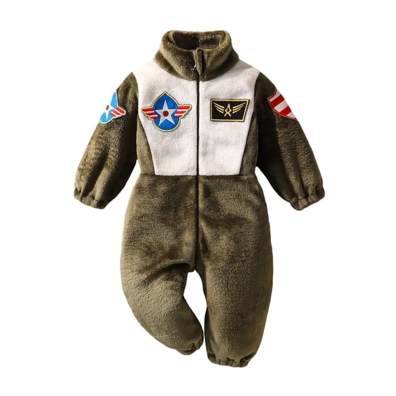 Cozy Rompers OOOUM Toddler Astronaut Jumpsuit Hooded Long Sleeve Cozy Padded Zip ...