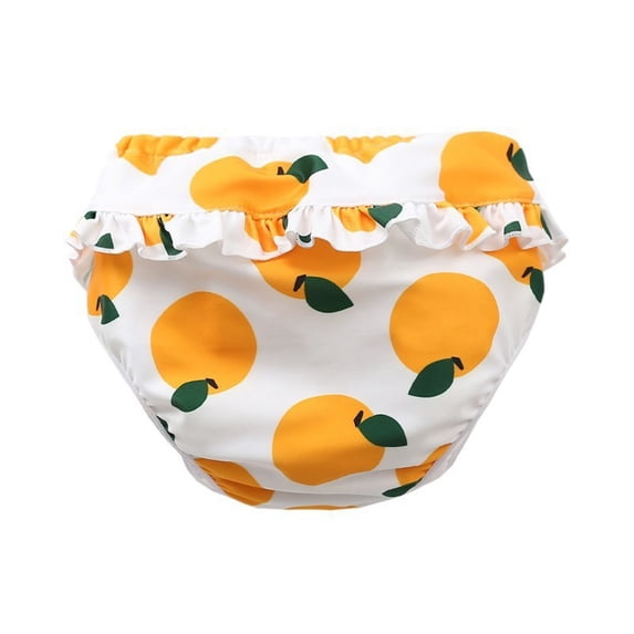 OOOUM Toddler Swim Diapers Waterproof Lining Baby Training Swim Briefs Elastic Waist Stretch Quick Dry Swimming Pants Unisex Kids Washable Lightweight Swim Briefs B XL/110