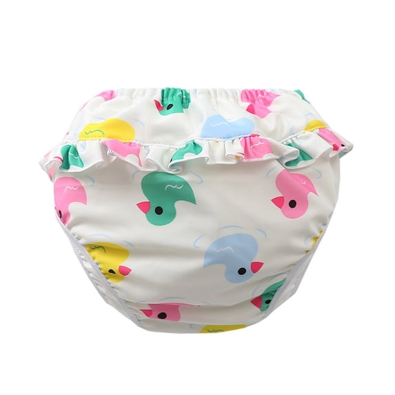 OOOUM Toddler Swim Diapers Waterproof Lining Baby Training Swim Briefs Elastic Waist Stretch Quick Dry Swimming Pants Unisex Kids Washable Lightweight Swim Briefs G 130=3XL