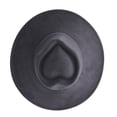 thumbnail image 1 of OOOUM Unisex Heart Top Fedora Hat Classic Wide Brim Jazz Hat Suede Dress Hat for Women Men, 1 of 2
