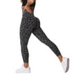 thumbnail image 1 of OOOUM Women's Leopard Print Yoga Pants High Waisted Tight Fit Leggings Stretchy Seamless Workout Pants,L, 1 of 6