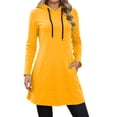 thumbnail image 1 of OOOUM Women's Long Hoodie Dress Oversized Pullover Drawstring Hooded Sweatshirt Dress With Pockets Casual Fall Winter Top,XXXXL, 1 of 6