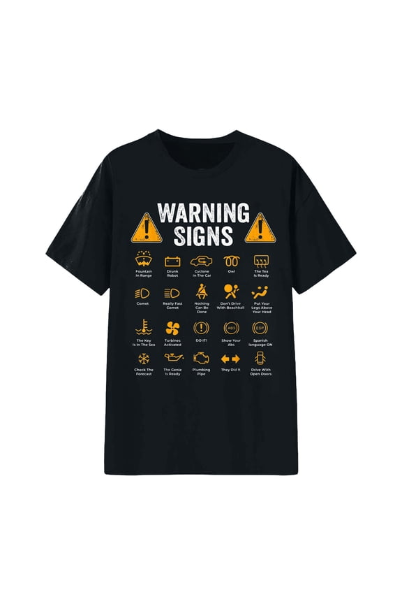 unisex short sleeve T-shirt Graphic Modest crewneck shirt tops Breathable Classic Fit Basic Tees Black S