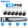 thumbnail image 1 of OOSSXX 4K PoE Security Camera System, 6CH Dome, 3TB HDD, Plug & Play, 1 of 12