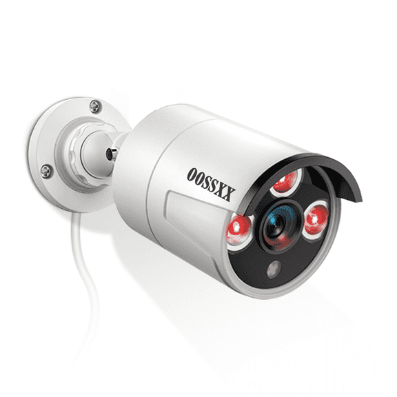 OOSSXX Add-on Camera for Outdoor Wired Security Camera System, 5MP POE Surveillance Cameras with Audio for Home Security