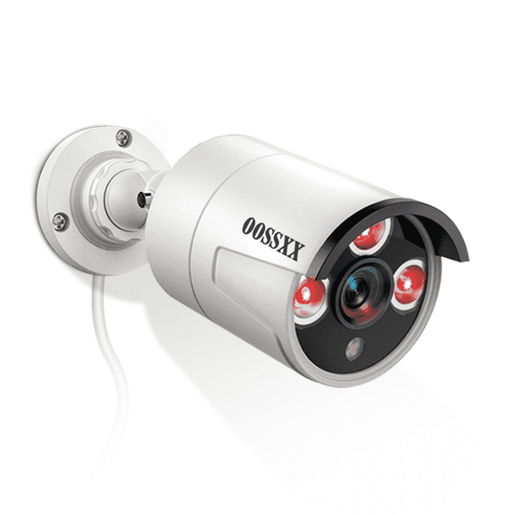 OOSSXX Add-on Camera for Outdoor Wired Security Camera System, 5MP POE Surveillance Cameras with Audio for Home Security