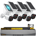 thumbnail image 1 of OOSSXX 6-Channel Solar Outdoor Wireless Security Cameras, Surveillance Camera System with Dual Antennas, 1 of 12