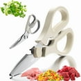 thumbnail image 1 of OOU Kitchen Scissors Set - Heavy Duty Stainless Steel All Purpose Shears 2-Pack, Comfort Grip Handles & Protective Sheath, Dishwasher Safe, 1 of 9