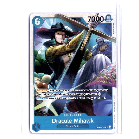 OP-09 500 Years in the Future Dracule Mihawk One Piece Card Game English Bandai 2024 Trading Card