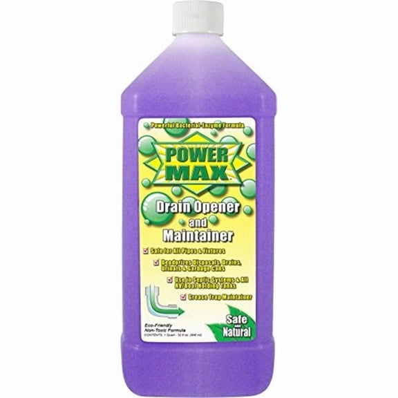 OP Products 32 oz Power Max Safe Drain Opener & Maintainer