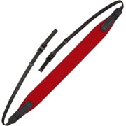 OP/TECH USA E-Z Comfort Neoprene Neck Strap, Padded Adjustable Camera Strap, Red