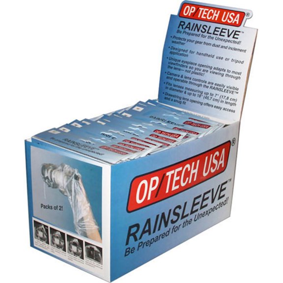 Op/Tech 18" Rainsleeve Original Counter Display, 40 Pieces (20x 2-Packs)