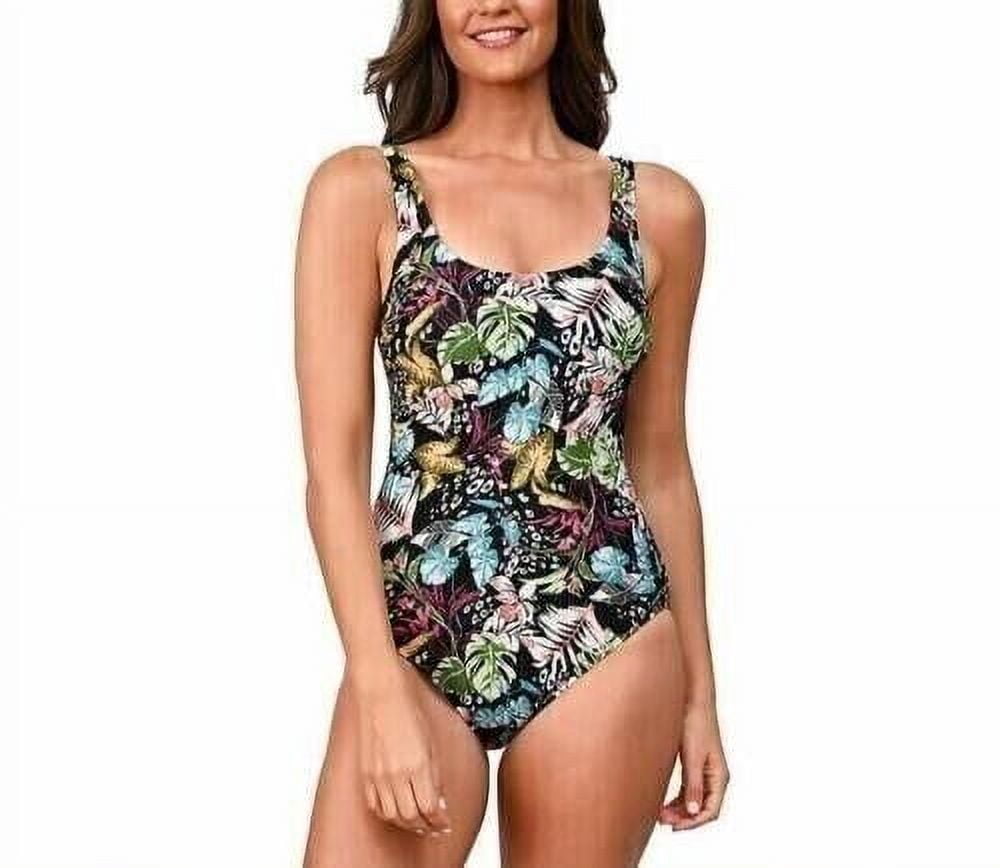 OCEAN PACIFIC OP Women's Padded Floral One Piece Swimsuit (Mult, X-Large)