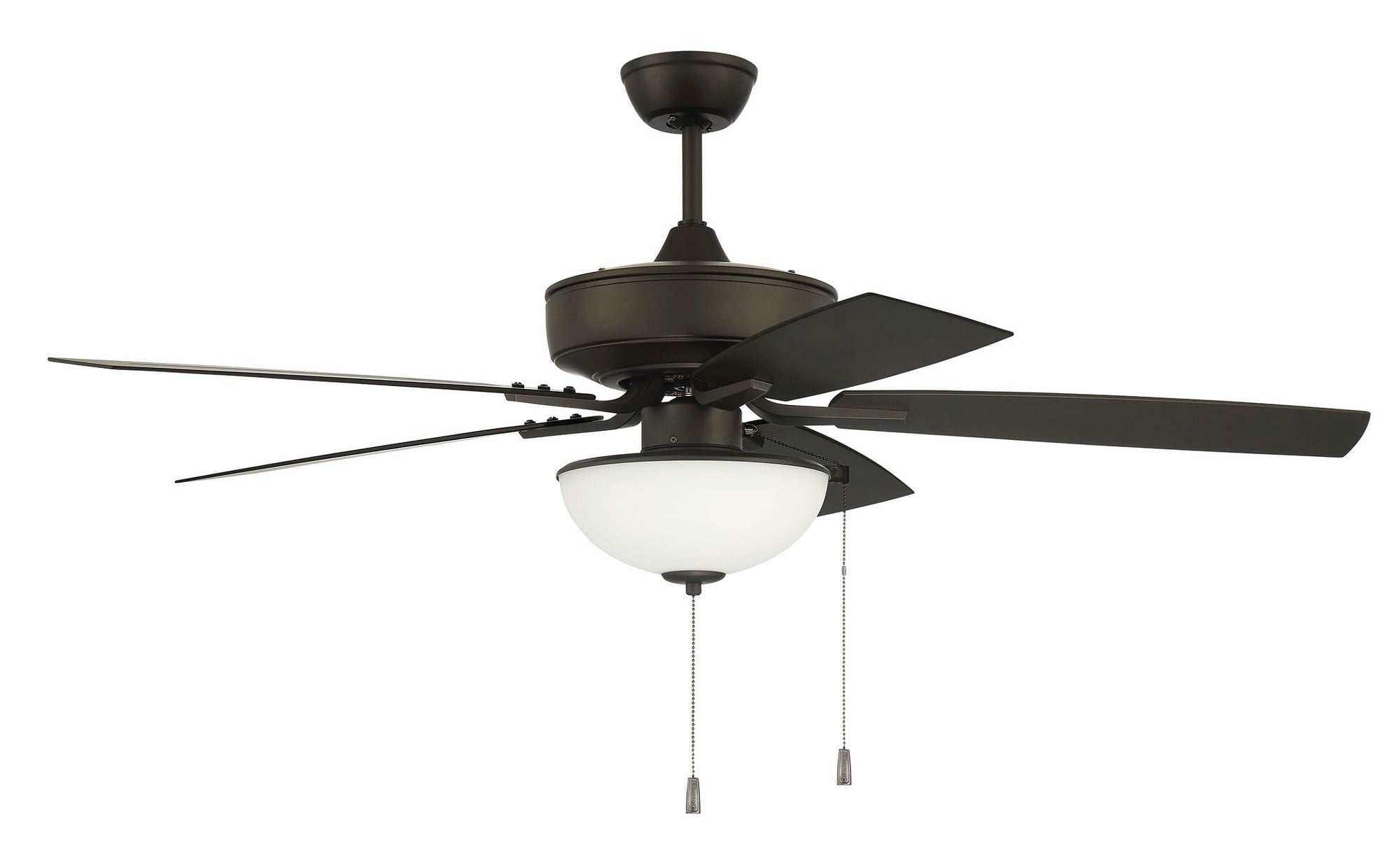 OP211ESP5 Craftmade Lighting Outdoor Pro Plus - 5 Blade Ceiling Fan with Light Kit-20.72 Inches Tall and 52 Inches Wide-Espresso Finish