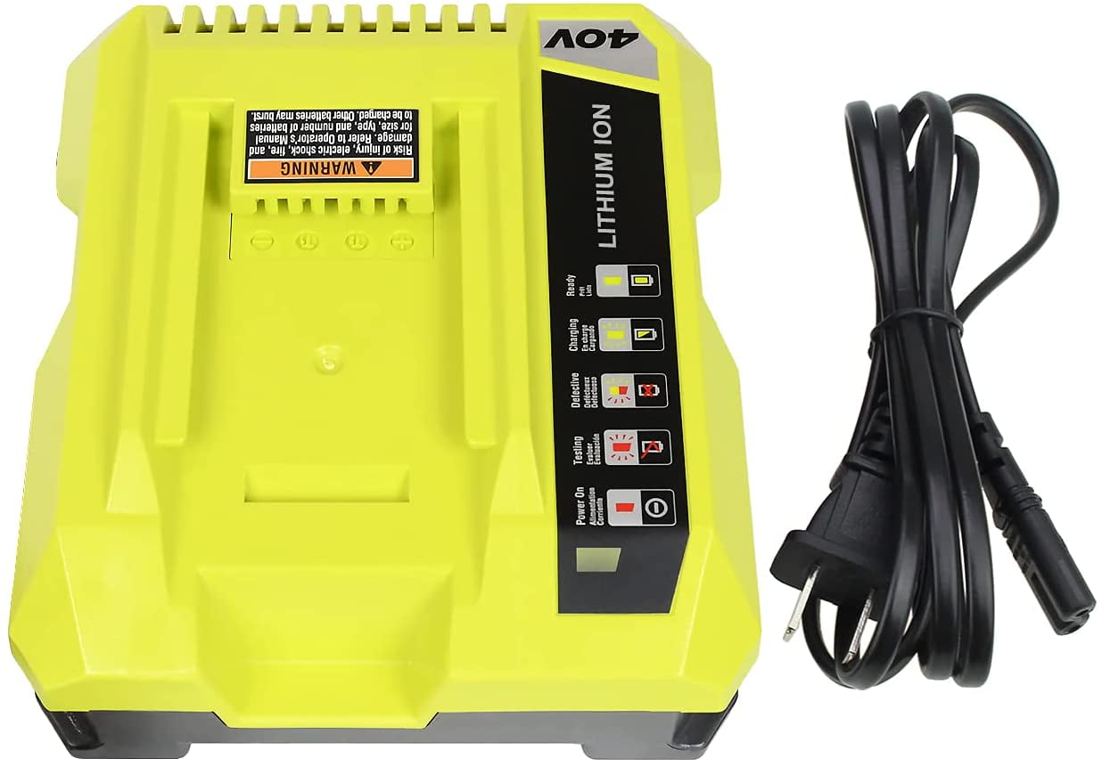 OP401 Replacement Charger Compatible with Ryobi 40V Battery Charger Compatible with Ryobi 40 Volt Lithium-ion Battery OP4015 OP4026 OP4026A OP4030 OP4040 OP4050 OP4050A OP4060 OP40261 OP40301