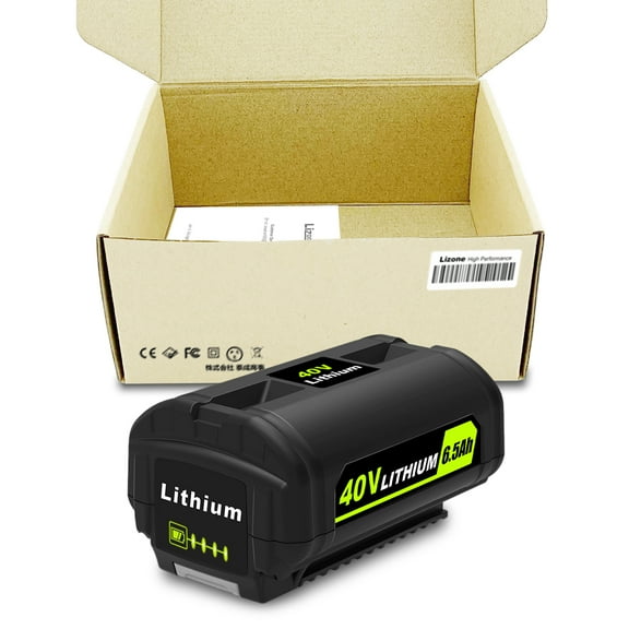 OP4040 40V 6.5Ah Battery Replacement for Ryobi 40V 4Ah Battery OP4040 5Ah OP4050A 6Ah OP40601 OP4060A1 OP40602 2Ah OP40201 Compatible with Ryobi 40V Lithium ion Battery 4Ah 5Ah 6Ah