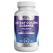 OPA Colon Cleanse Detox, Aloe, Calcium 200mg, Proprietary Blend 500mg, 15 Days - 60 Ct
