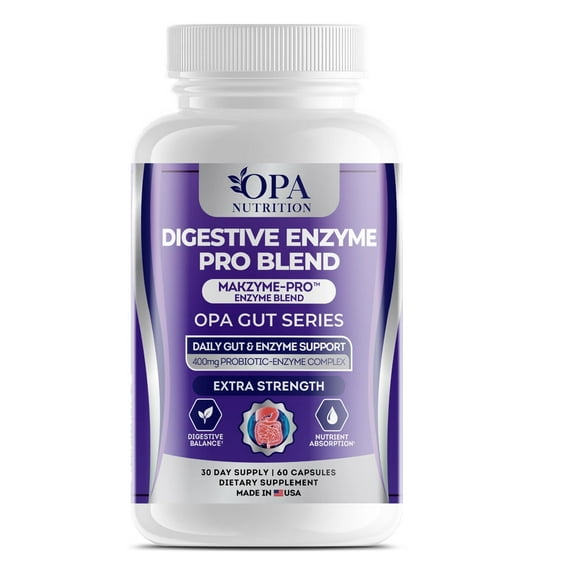 OPA Enzymes Prebiotic Probiotics For Men And Women - 60 Ct