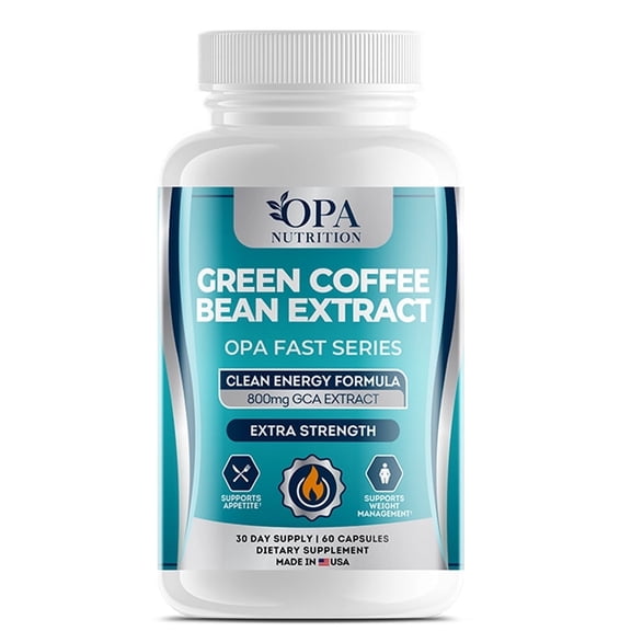 OPA Green Coffee Bean Extract Botanical Wellness Support Capsules 60ct