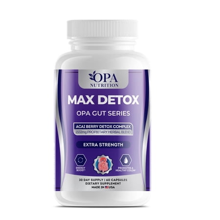 OPA Gut Max Detox Acai Berry Digestive Cleanse – 60ct