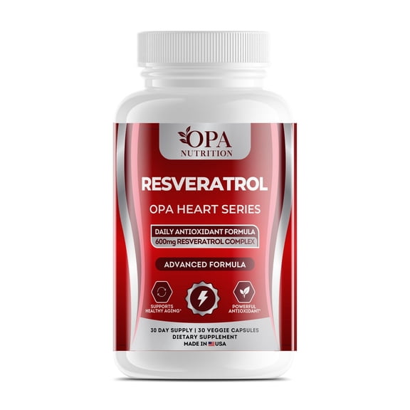OPA Heart Resveratrol Antioxidant Support Supplement 30sv