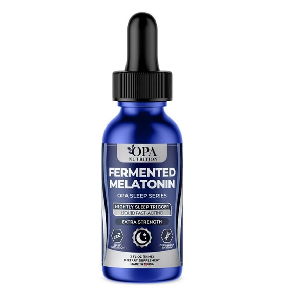 OPA Sleep Fermented Melatonin Liquid Formula with Probiotic Base for Nightly Wellness  54sv