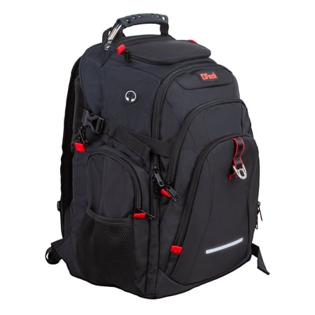 OPACK RFID-Safe Extra Large Unisex Travel Backpack, Black, TSA Friendly